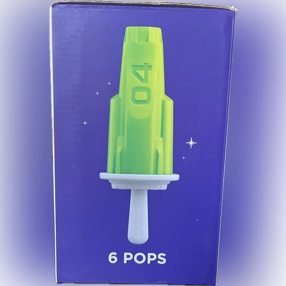 Zoey Space Pops Ice Pop Molds 5 Unique Rocket Molds 1 Astronaut Mold Sticks Base - Picture 2 of 10